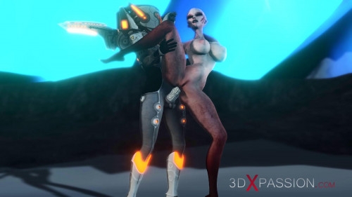 Female alien gets fucked hard by sci-fi explorer [2022,3D Porno]