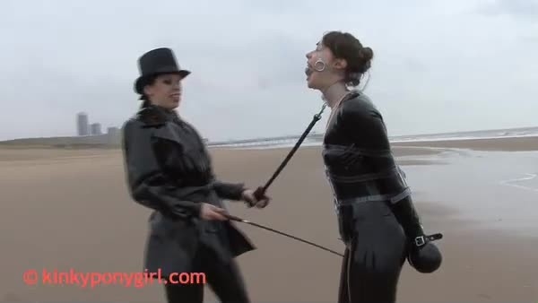 Beach Walk Ponygirl