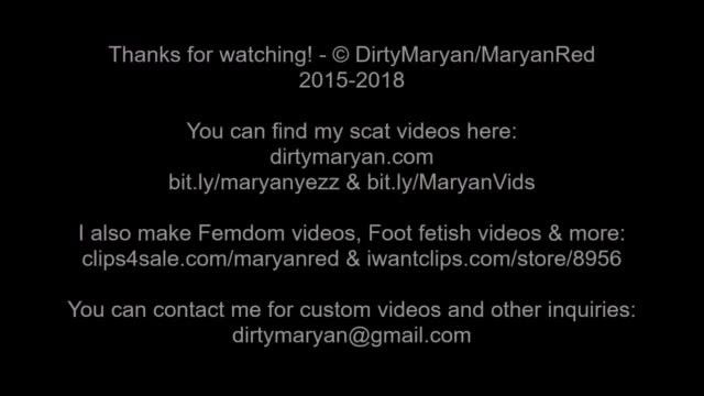 DirtyMaryan – Pooping in Aluminium Plate