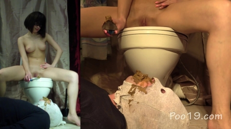 I vomited Christina and me with MilanaSmelly new femdom scat porn video