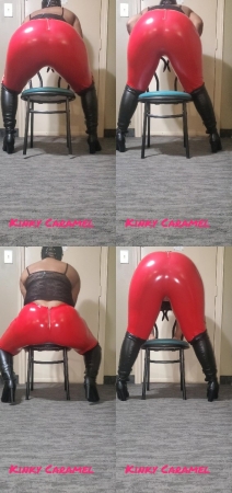 Goddesskinkycaramel – Red Latex Fart Domination