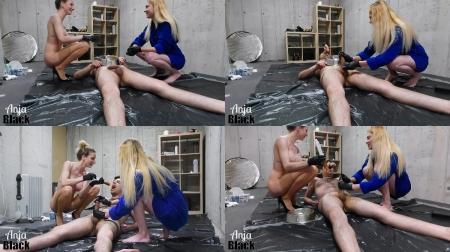 Anja Black – Filling Cock With Shit & Piss
