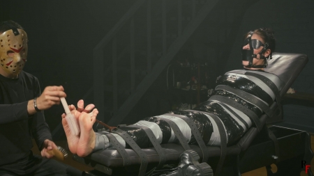 Rfstudioproduction – Pandora Gagged And Tightly Wrapped – Mummified Bundle With Sweaty Bare Feet ...