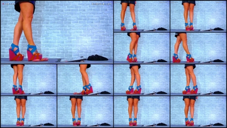 Under Amber - Flattening His Cock - Balls Under My Hard Summer Wedges Under Amber - Flattening His Cock - Balls Under My Hard Summer Wedges