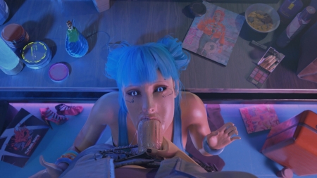 Cyberpunk – Bluemoon Bj – Full Animation (4k) [ToughCookie]
