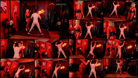 Mistress Tess - Whipping The Sanity Out Of Him It Doesn't Take Long For Mistress Tess And Her Sin...