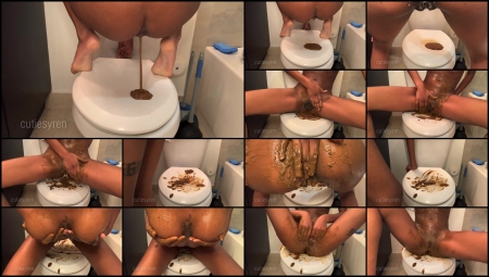 Cutiesyren – Poop-Smearing On The Toilet