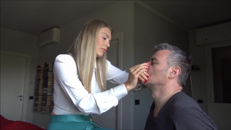 Divine Goddess Gabriella - Worship My Hands Slave 2 - Hand Worship Hand Over Mouth Finger Sucking...