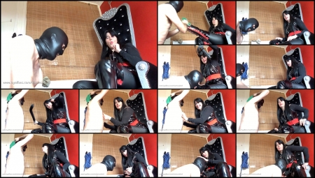 Mistress Black 69 - Boot Worship And Sucking Strap-On-Fetish