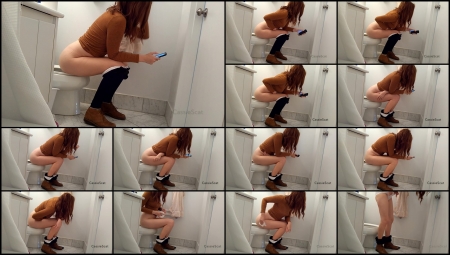 Cassiescat – Constipated Moaning, Hard Toilet Shit Ploppingl