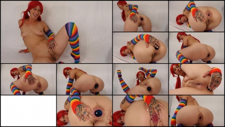 Badlittlegrrl-The Big Blue Ball 4k-Fisting, Toys, Tattoo, Milf, Analgape, Prolapse, Speculum