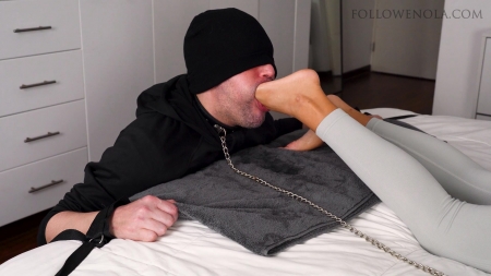 Mistress Enola Fetish - Deep Throat Gagging - My Foot Buried In His Mouth No Mercy - Mistress Eno...