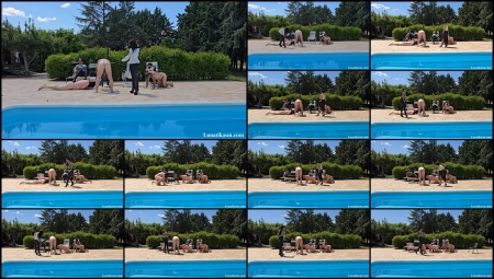 Mistress Lunatika - Lunatikasm - Multiple Caning At The Pool Part 2-Femdom