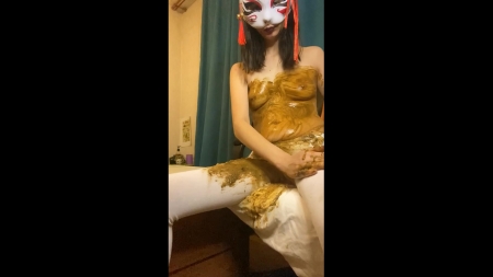 Poogirl – Vomiting Several Times From Chewing Shit And Shit In White Pantyhose, Fisting