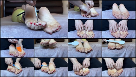Rossieleni – Tickling Bare Feet With Wrinkled Soles And Red Toenails- Mf, Ticklingfeet Rossieleni – Tickling Bare Feet With Wrinkled Soles And Red Toenails- Mf, Ticklingfeet