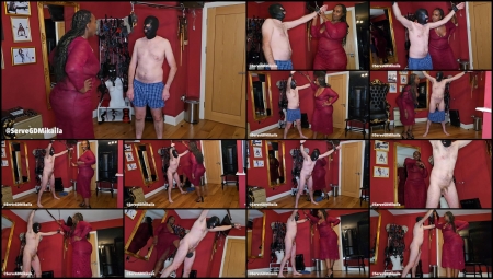 Goddess Mikaila - Ebony Domme Kicks White Mans Balls With Heels-Ballabuse