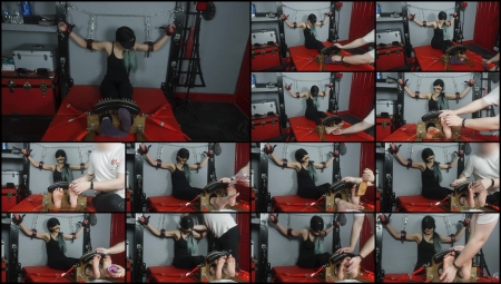 Interrogation Tickling – Jezebel Lee Toetied In The Stocks In A Bdsm Dungeon-Mf, Ticklingfeet